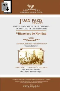 Juan Paris, maestro de capilla de la Catedral de Santiago de Cuba. Villancicos de Navidad_cover