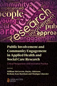 Public Involvement and Community Engagement in Applied Health and Social Care Research_cover