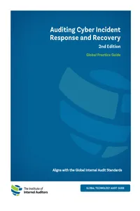 GTAG: Auditing Cyber Incident Response and Recovery, 2nd Edition_cover