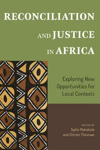 Reconciliation and Justice in Africa_cover