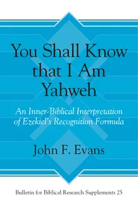 You Shall Know that I Am Yahweh_cover
