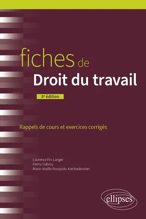 Fiches Droit du travail 8ed