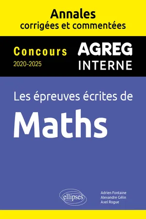 Annales Maths agreg 20/25