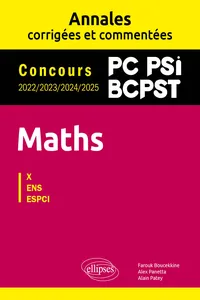 Annales Maths PC PSI BCPST 2ed_cover
