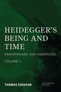 Heidegger's Being and Time_cover