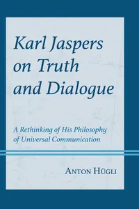 Karl Jaspers on Truth and Dialogue_cover