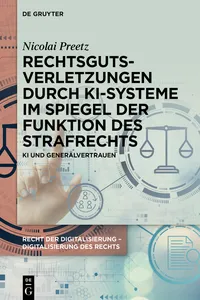 Rechtsgutsverletzungen durch KI-Systeme im Spiegel der Funktion des Strafrechts_cover