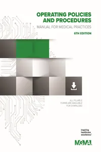 Operating Policies and Procedures Manual for Medical Practices, 6th Edition_cover
