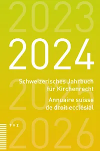 Schweizerisches Jahrbuch für Kirchenrecht / Annuaire suisse de droit ecclésial 2024_cover