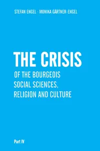 The Crisis of Bourgeois Social Sciences, Religion and Culture_cover