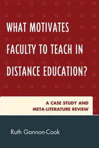 What Motivates Faculty to Teach in Distance Education?_cover