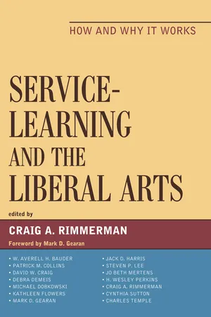 Service-Learning and the Liberal Arts