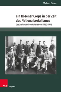 Ein Kösener Corps in der Zeit des Nationalsozialismus_cover