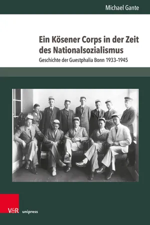 Ein Kösener Corps in der Zeit des Nationalsozialismus