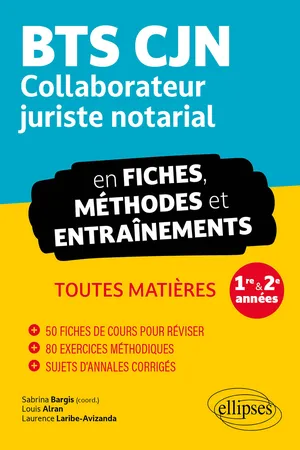 BTS CJN fiches/entraînements