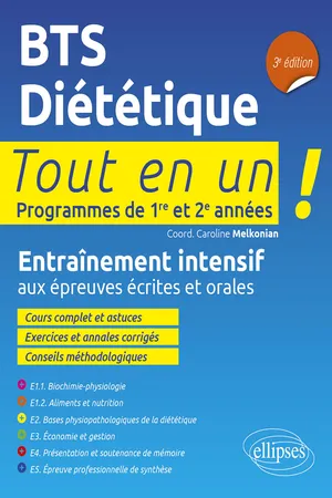 Tout-en-un BTS Diététique 3ed