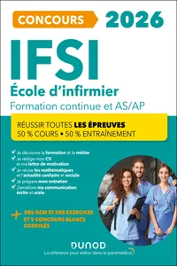 IFSI 2026 Ecoles d'infirmier Concours Formation continue et Passerelle AS-AP_cover