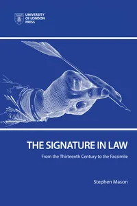 The Signature in Law_cover