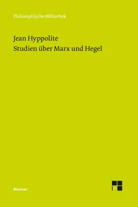 Studien über Marx und Hegel_cover