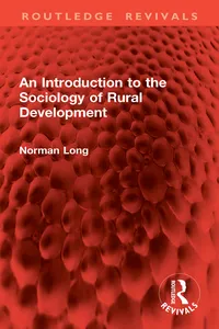 An Introduction to the Sociology of Rural Development_cover