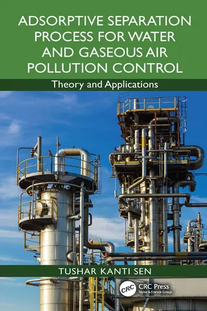 Adsorptive Separation Process for Water and Gaseous Air Pollution Control