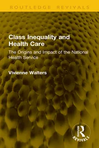Class Inequality and Health Care_cover