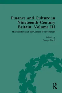 Finance and Culture in Nineteenth Century Britain_cover