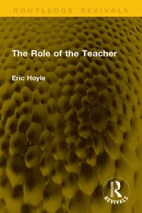 The Role of the Teacher_cover