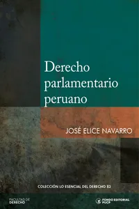 Derecho parlamentario peruano_cover