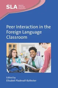 Peer Interaction in the Foreign Language Classroom_cover