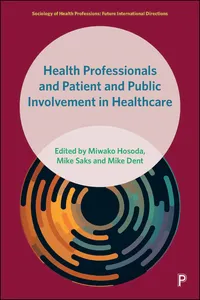 Health Professionals and Patient and Public Involvement in Healthcare_cover