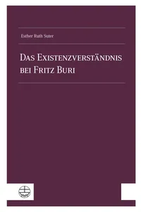 Das Existenzverständnis bei Fritz Buri_cover
