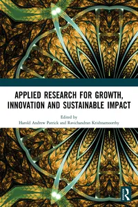 Applied Research for Growth, Innovation and Sustainable Impact_cover