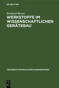 Werkstoffe im wissenschaftlichen Gerätebau_cover