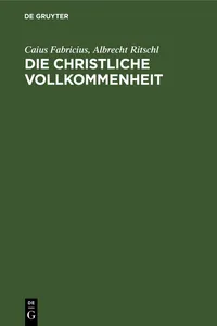 Die christliche Vollkommenheit_cover