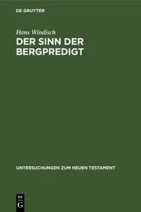 Der Sinn der Bergpredigt_cover
