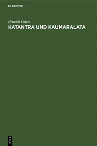 Katantra und Kaumaralata_cover