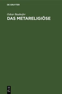 Das Metareligiöse_cover
