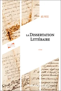 La Dissertation littéraire - 4e éd._cover