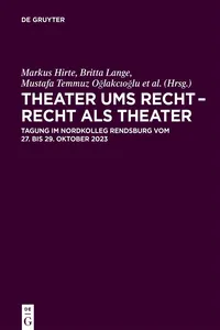Theater ums Recht – Recht als Theater_cover