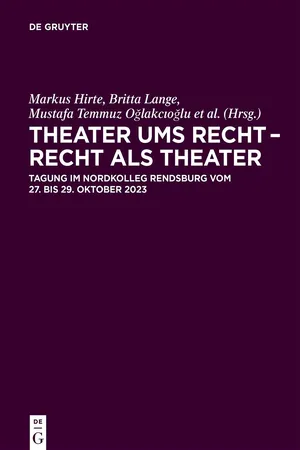 Theater ums Recht – Recht als Theater