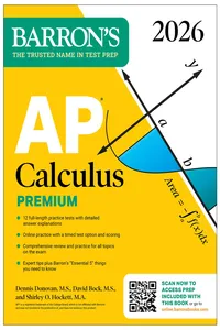 AP Calculus Premium, 2026: Prep Book with 12 Practice Tests + Comprehensive Review + Online Practice_cover