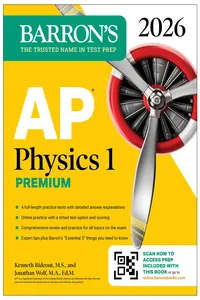 AP Physics 1 Premium, 2026: Prep Book with 4 Practice Tests + Comprehensive Review + Online Practice_cover