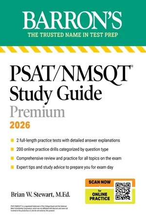 PSAT/NMSQT Study Guide Premium, 2026: 2 Practice Tests + Comprehensive Review+ 200 Online Drills