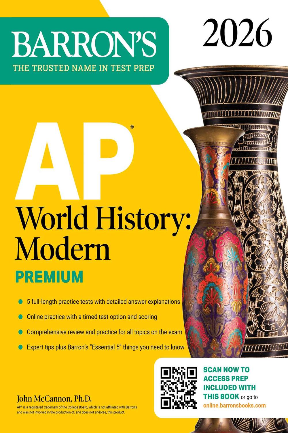 洋書 AP WORLD HISTORY: MODERN PREMIUM Prep PDF] AP World History: Modern Premium, 2026: Prep Book With 5