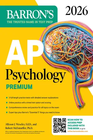 AP Psychology Premium, 2026: Prep Book with 3 Practice Tests + Comprehensive Review + Online Practice
