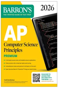 AP Computer Science Principles Premium, 2026: Prep Book with 6 Practice Tests + Comprehensive Review + Online Practice_cover
