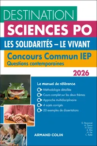 Destination Sciences Po Questions contemporaines 2026 - Concours commun IEP_cover