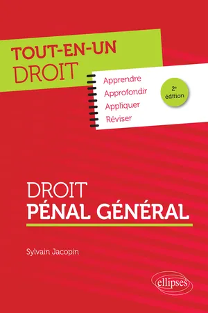 Droit pénal général 2ed