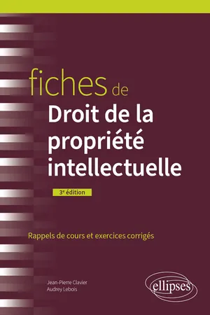 Fiches droit propriété int. 3e